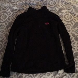 The north face black quarter zip breast cancer